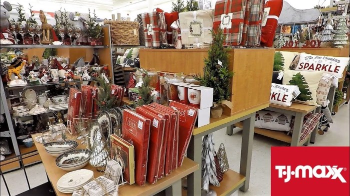 Christmas decor at tj maxx