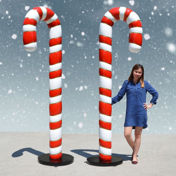 Christmas candy cane decor