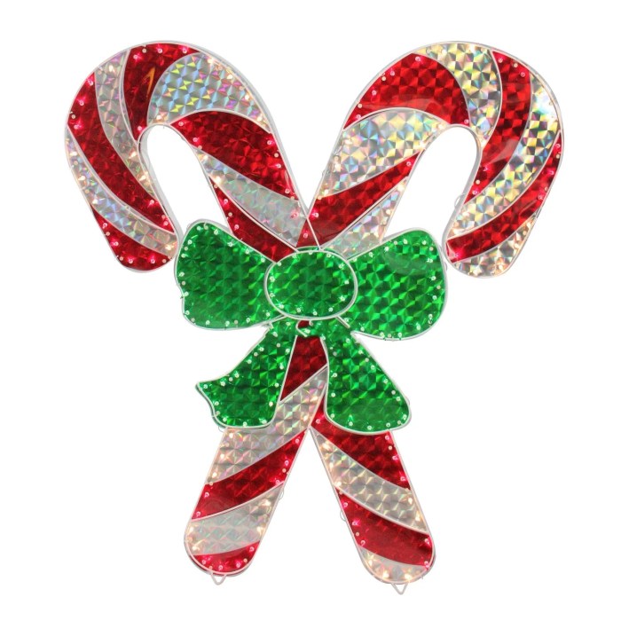 Christmas candy cane decor