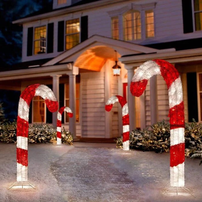 Christmas candy cane decor