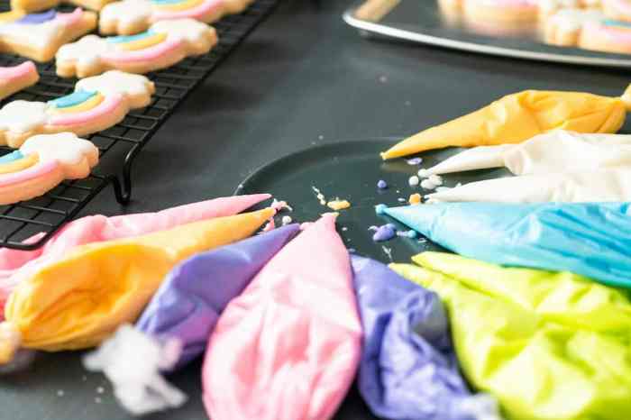 Adding food coloring to buttercream frosting