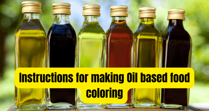 Colour mill oil-based food coloring