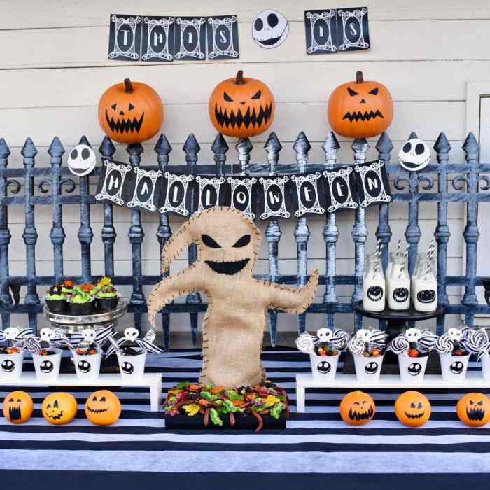 Nightmare before christmas party decor