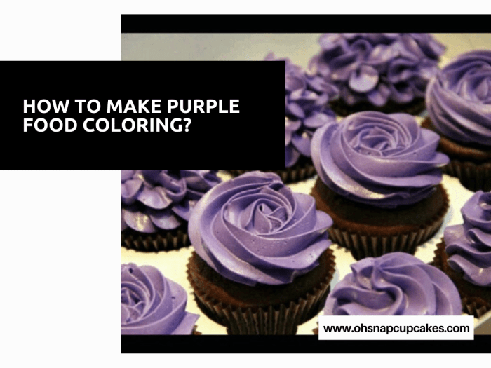 How to make purple food coloring