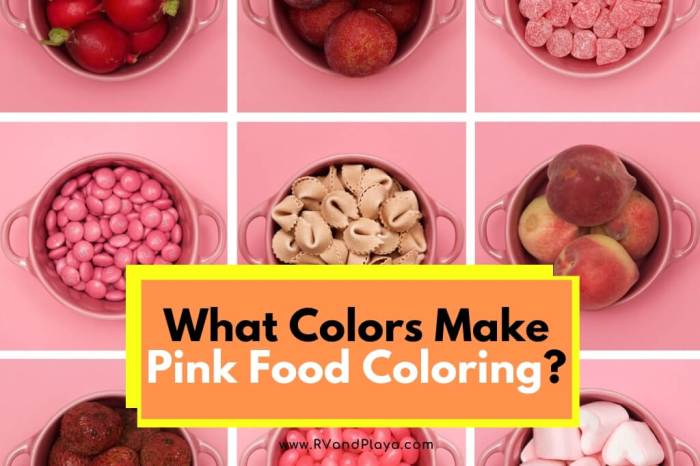 How to make pink with food coloring