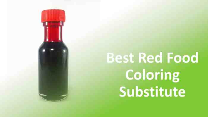 Alternative for food coloring