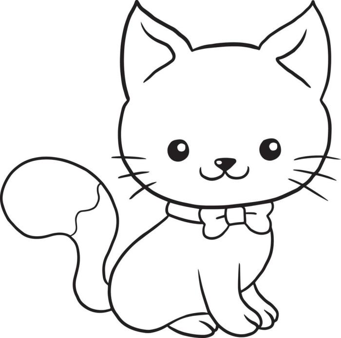 Coloring pages for girls anime kitty