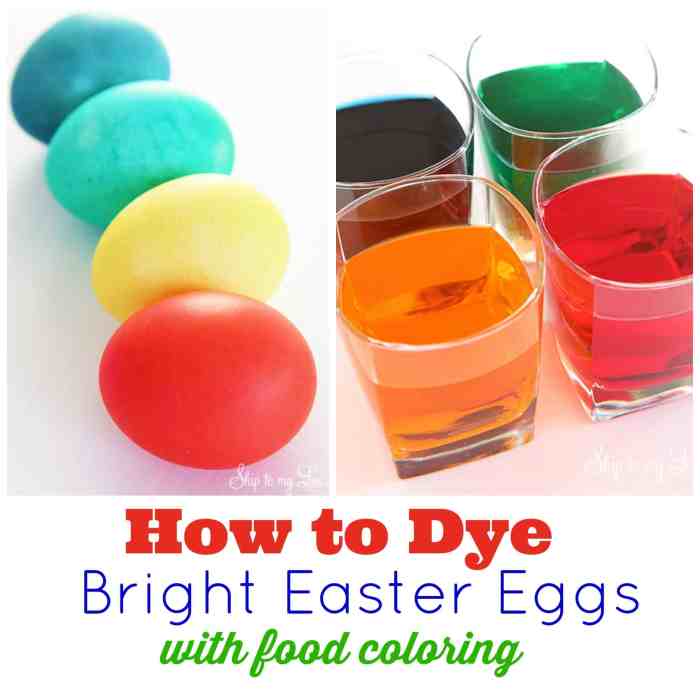 Dye eggs with rice and food coloring