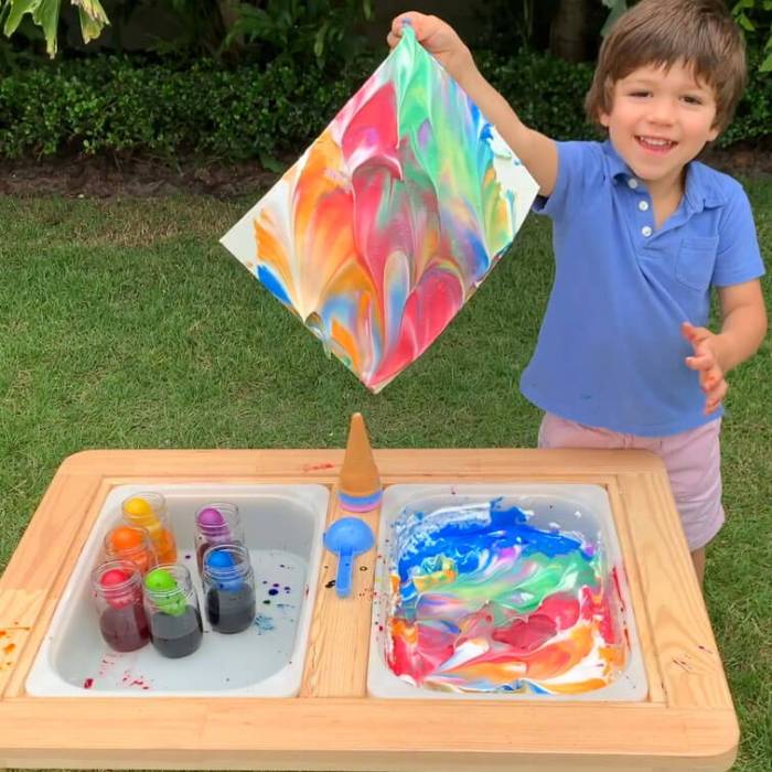 Shaving cream eggs gel food coloring